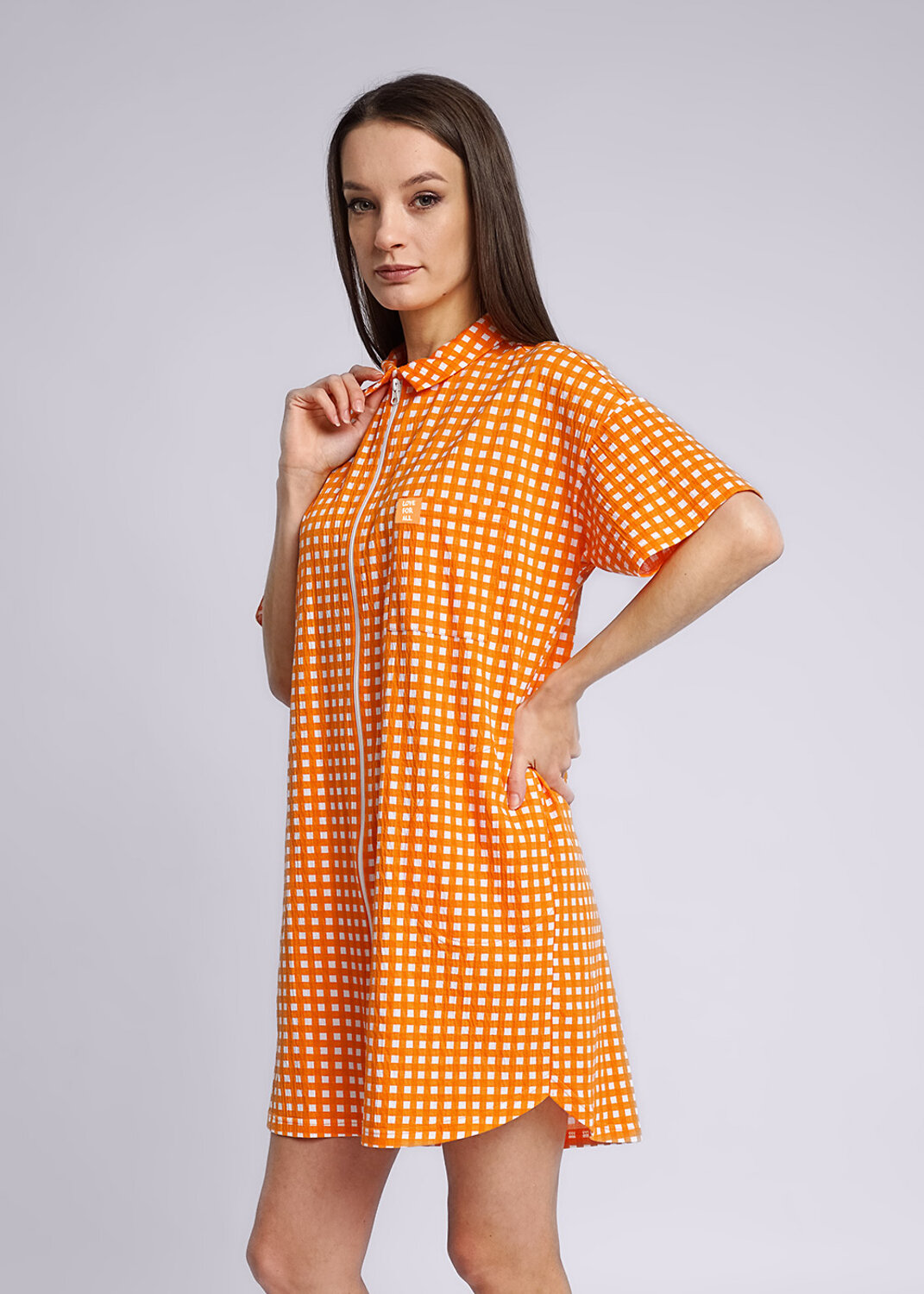 ст. цена2064руб.! CLEVER Платье LDR23-1023/2молочный/св.оранжевый