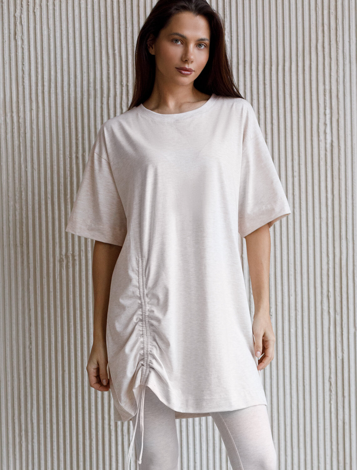 ст. цена1840руб.! VILATTE Платье D42.115бежевый меланж