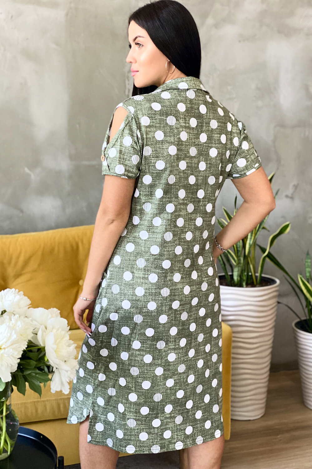 ст. цена738руб.! Натали Платье 7270хаки