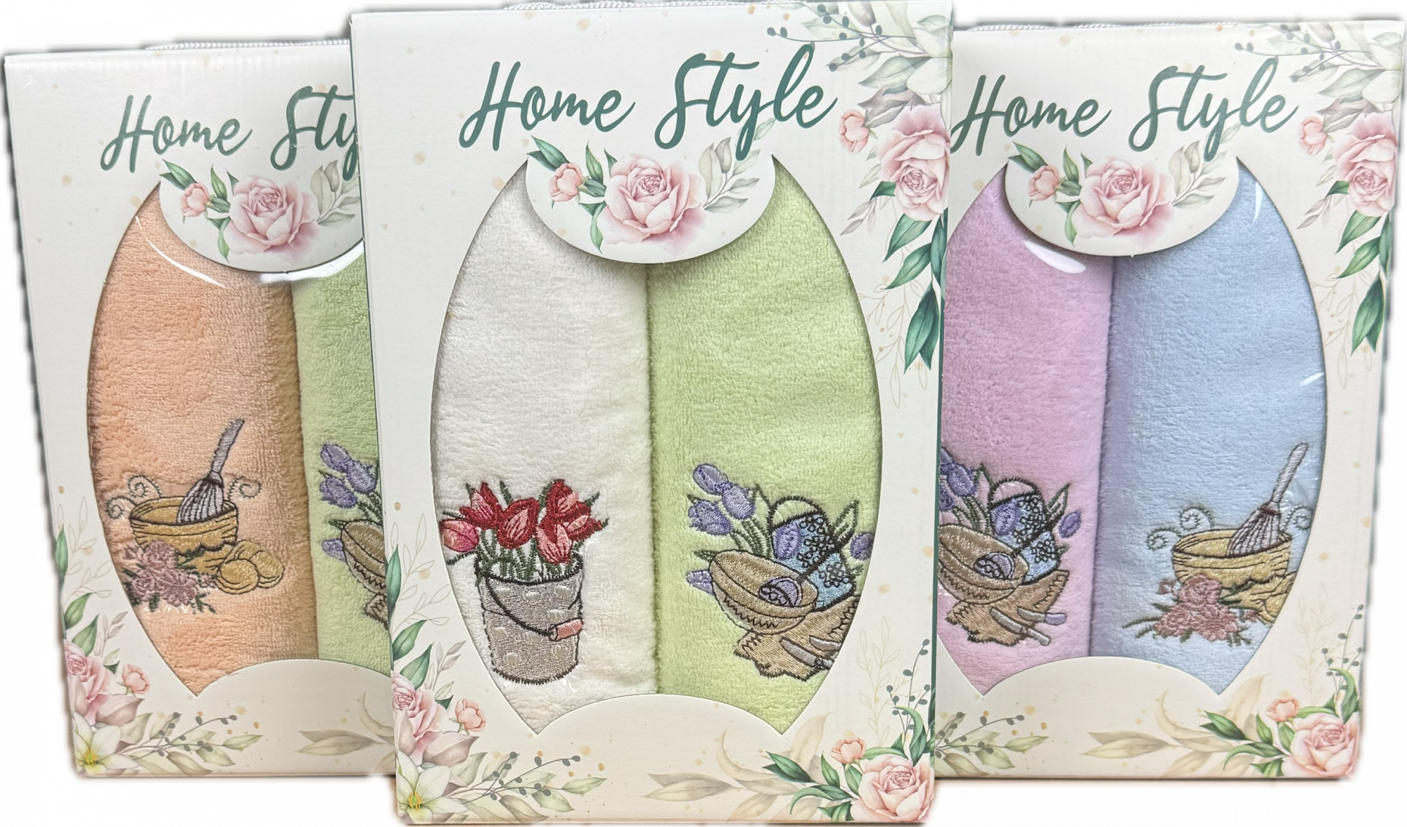 Набор полотенец микрофибра ЖЕНСКИЙ ДЕНЬ 2 пр в ассортименте р-р 25х50 2 шт