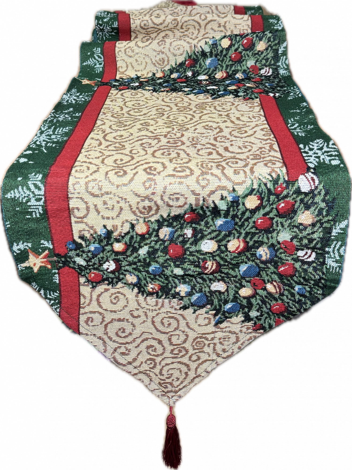 Дорожка гобеленовая на стол ЕЛОЧКА р-р 180х35