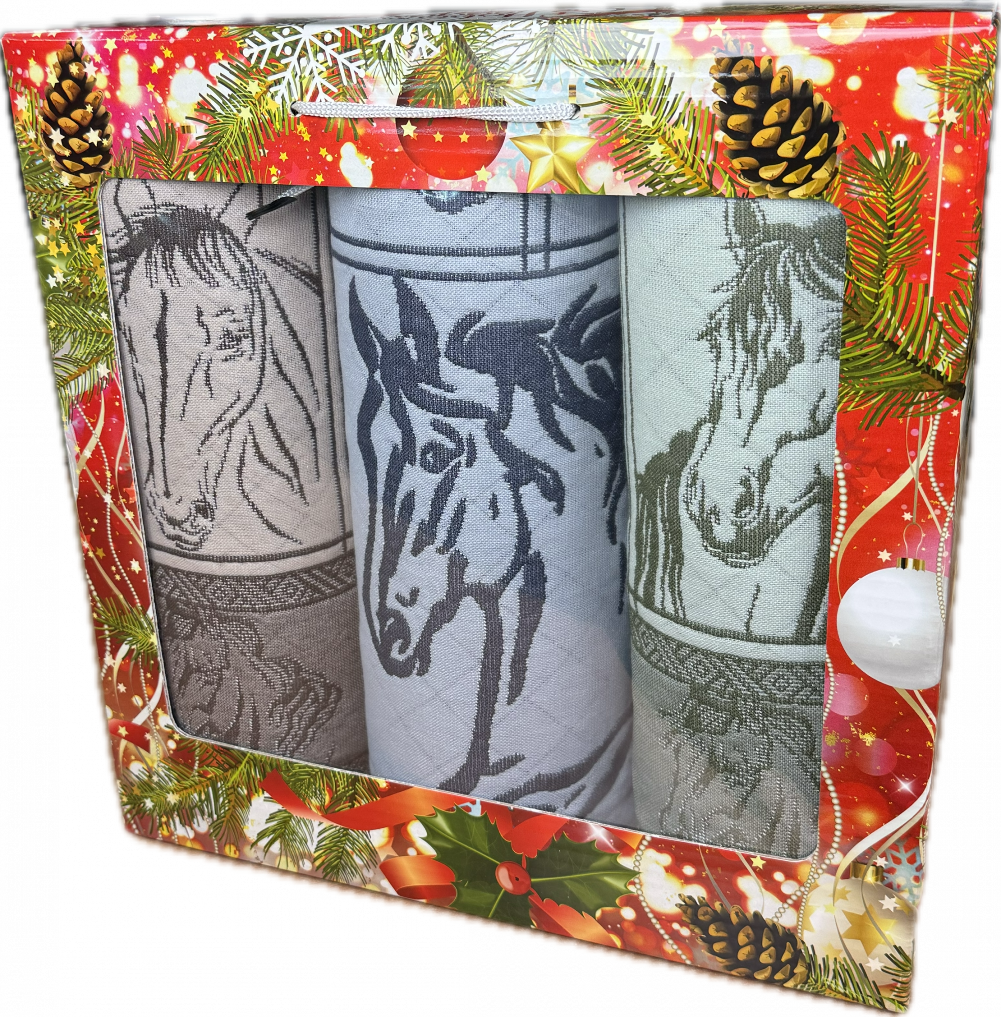 Набор полотенец п / лен ПОРТРЕТ в ассортименте 3 пр р-р 50х90