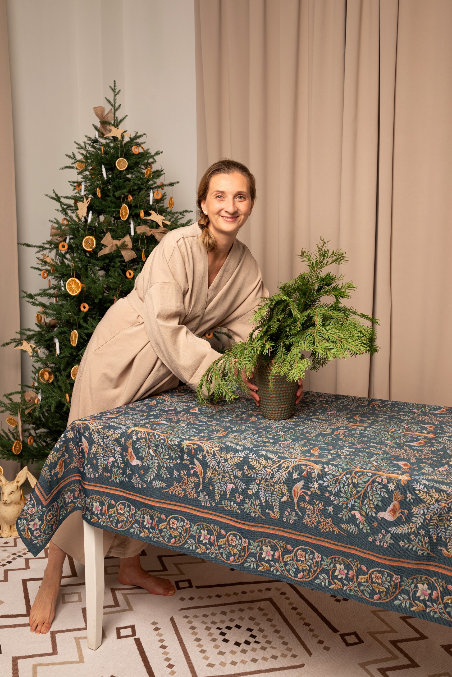 Рапсодия кобальт Скатерть 140х180 см 2518662