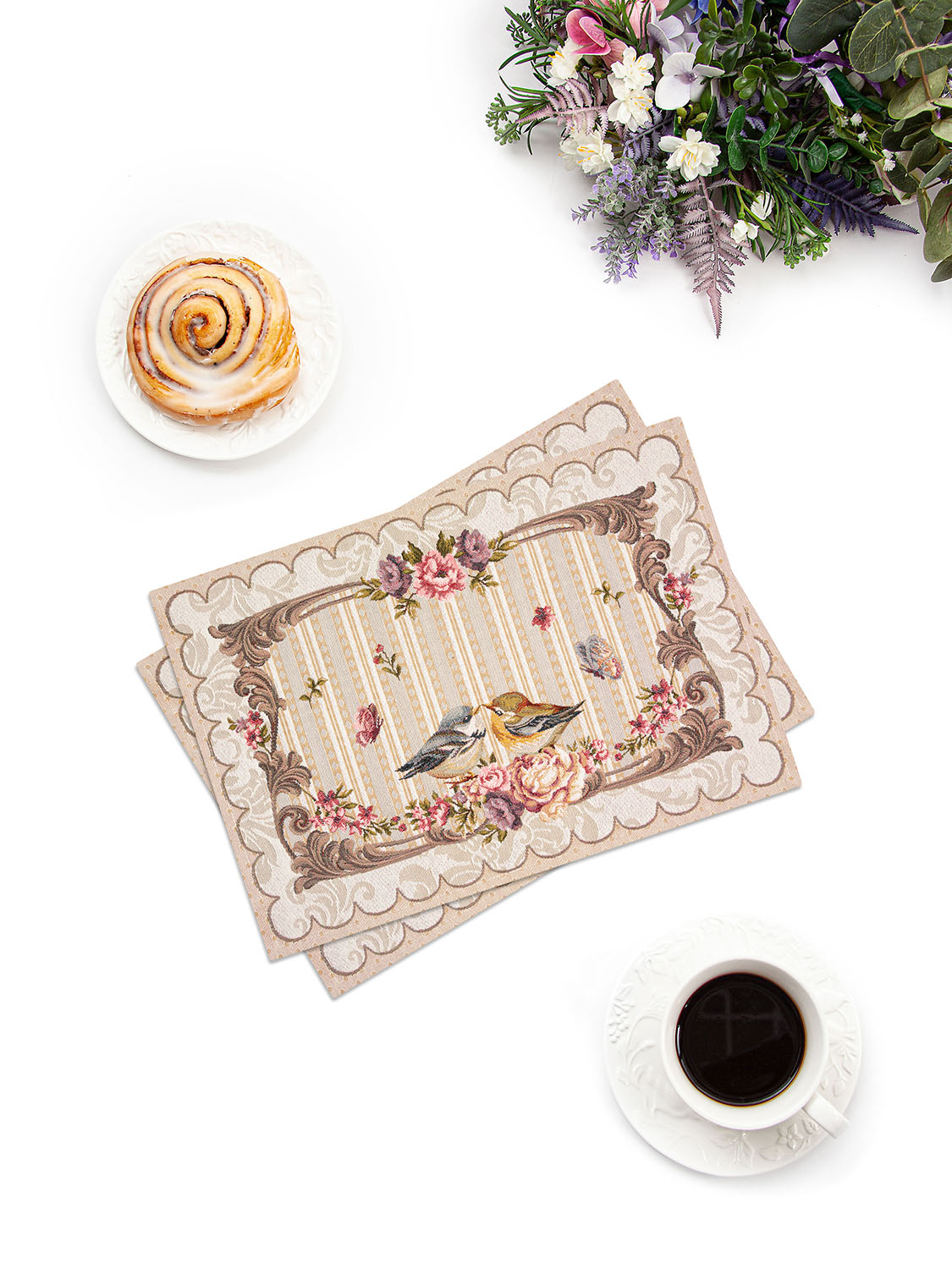 Певчие птички Комплект салфеток 2шт 35х45 см 2107433