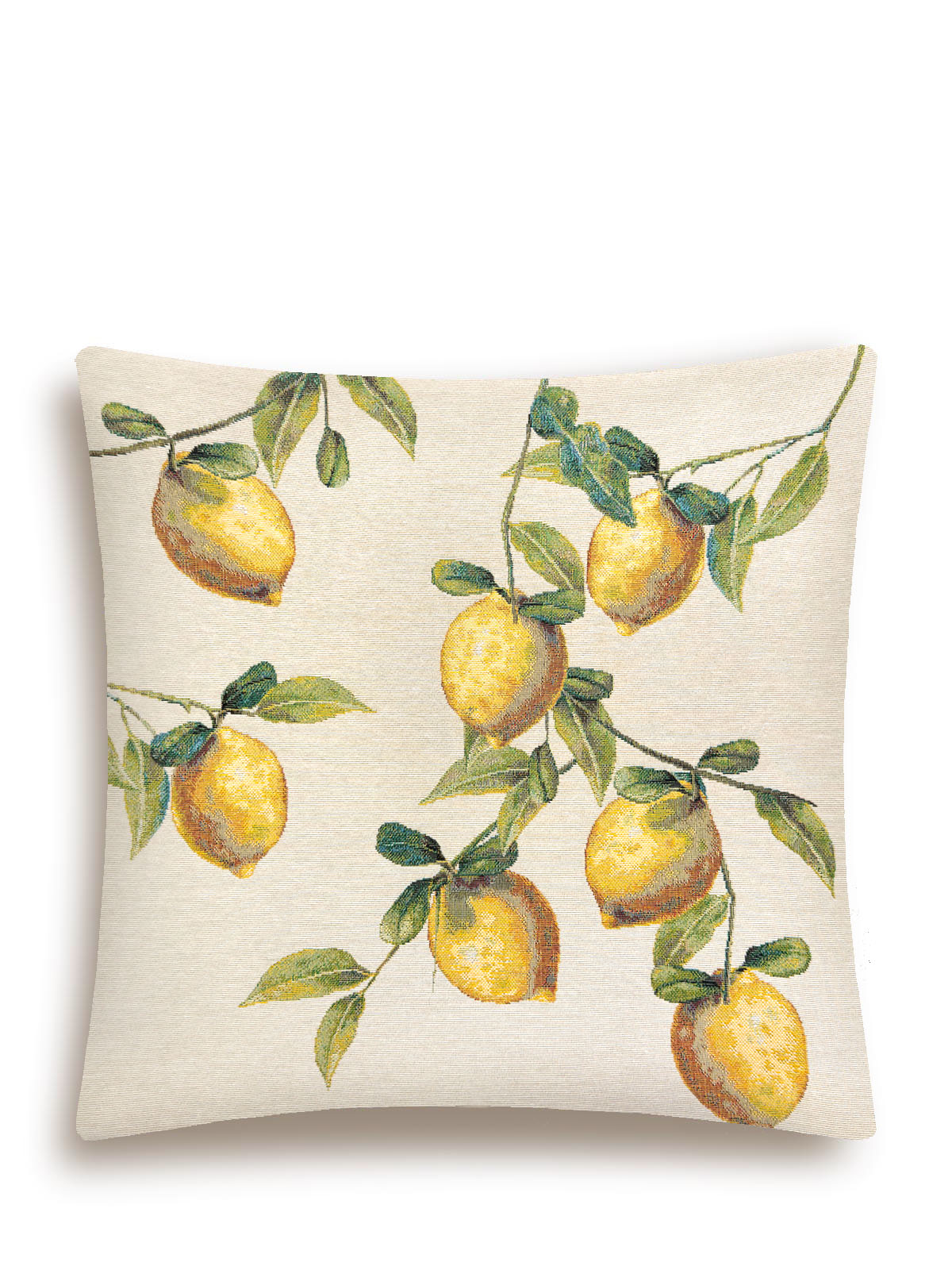 Изразцы Лимоны светлый фон Наволочка 45х45 см 2102594