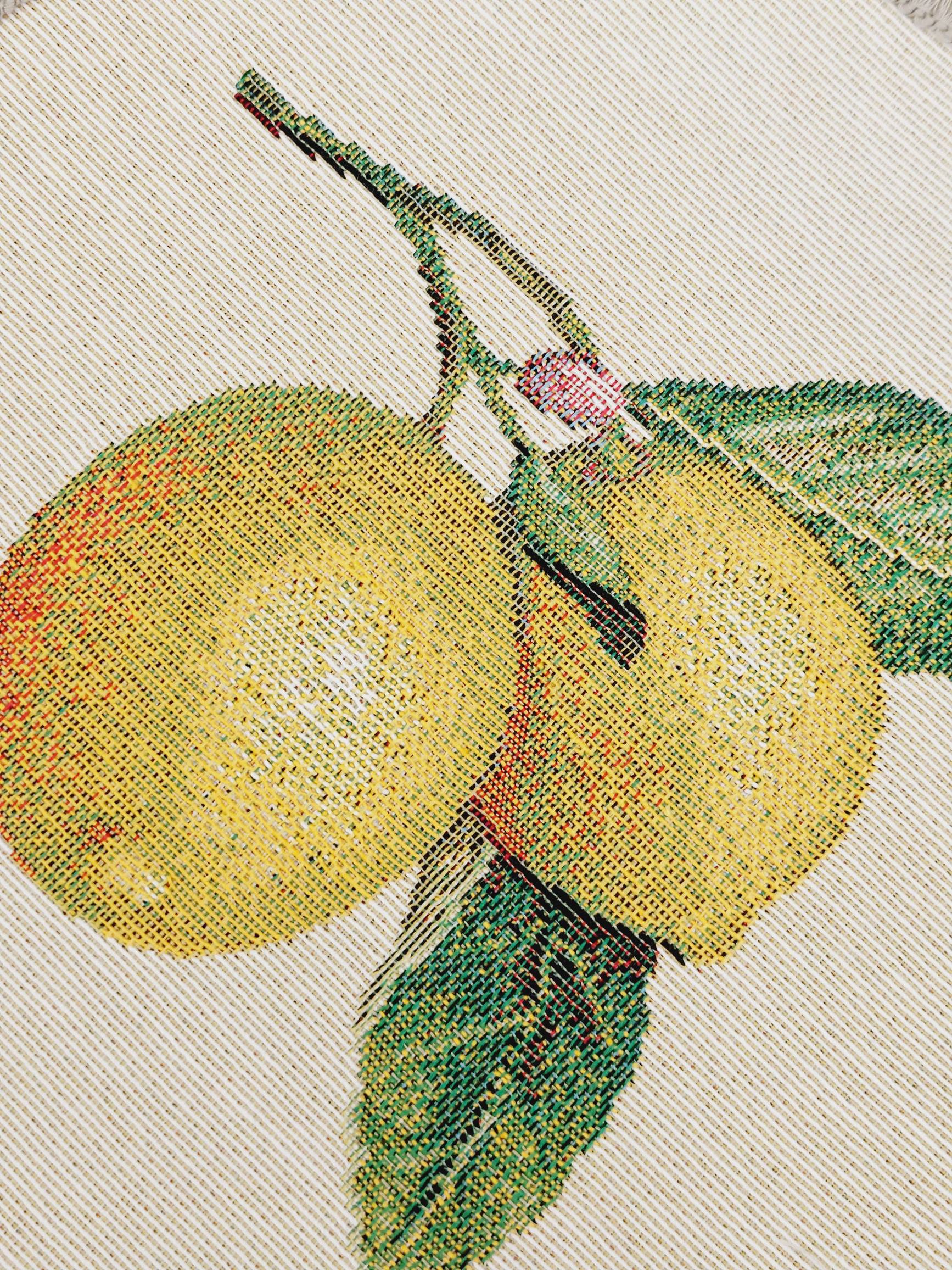 Лимоны в вазе Комплект салфеток 2шт круг д24 см кружево 2108746