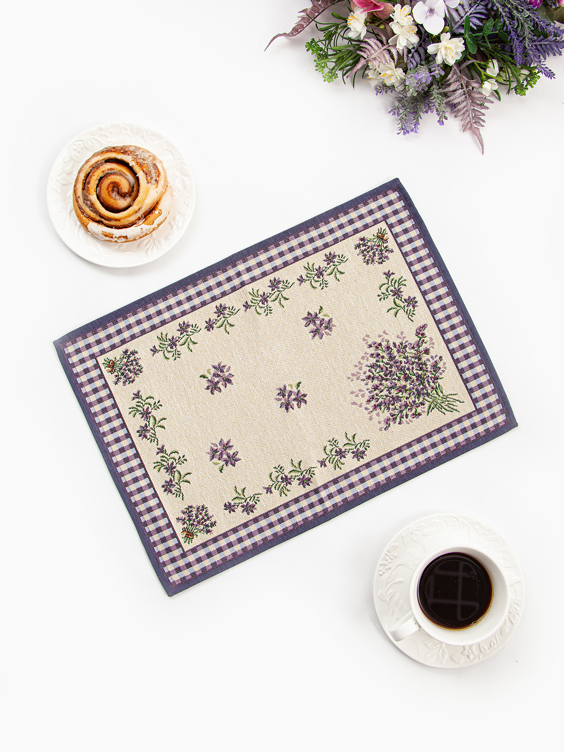 Лаванда травинки Комплект салфеток 2шт 35х45 см 2104643