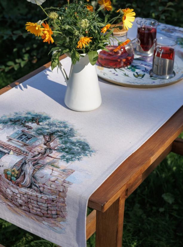 Оливки Греция Фон Салфетка 40х100 см 2518987 б/л New