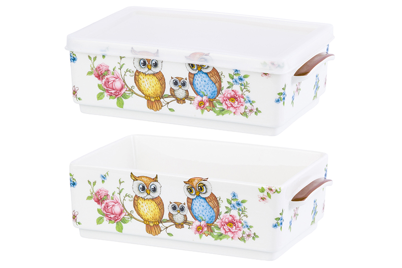 БЫЛО 1878 руб! Набор 2 блюд д/холодца 700 мл 19*12*11,5 см