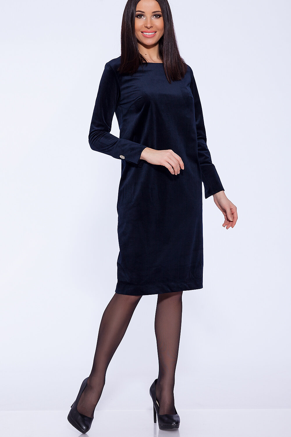 ст. цена1776руб.! VISERDI Платье 2073-тсн 438850Темно-синий