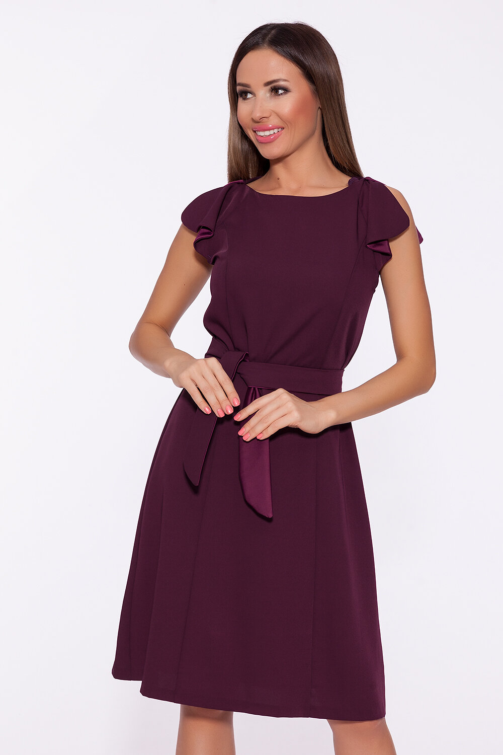 ст. цена1440руб.! VISERDI Платье 1988-цкл 4381100Баклажановый