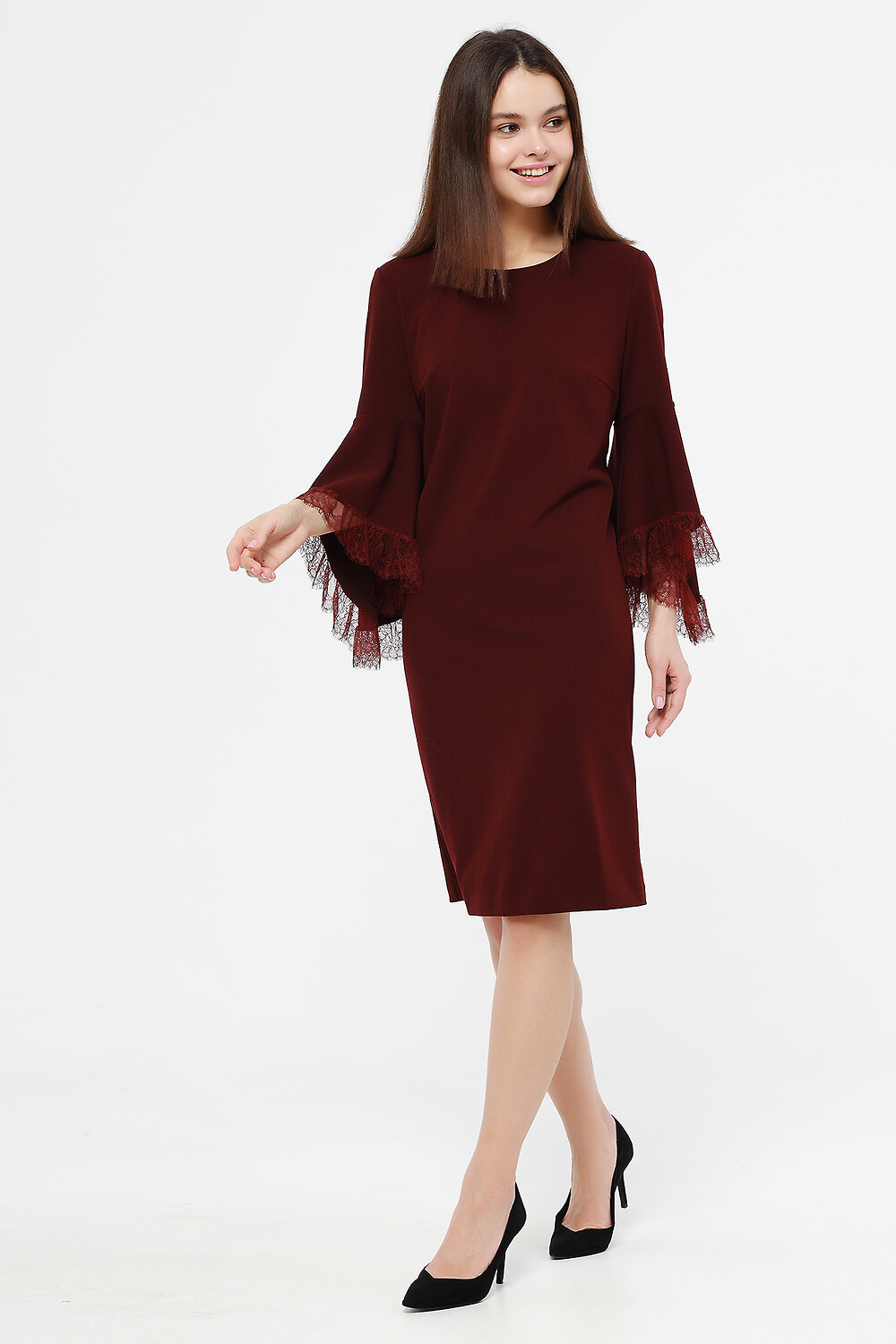 ст. цена1578руб.! VISERDI Платье 10084-брд 410890бордовый