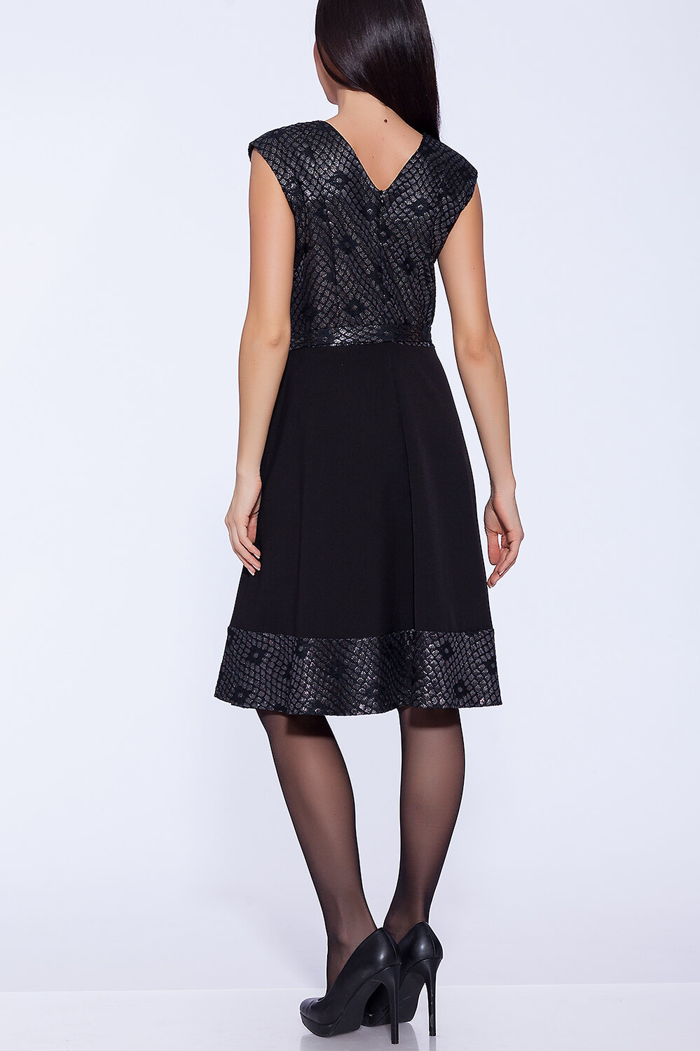 ст. цена1494руб.! VISERDI Платье 1775-чгп 418815Черный