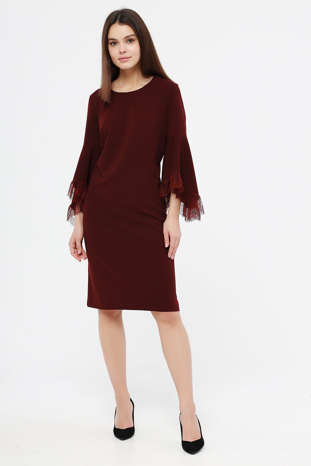 ст. цена1578руб.! VISERDI Платье 10084-брд 410890бордовый