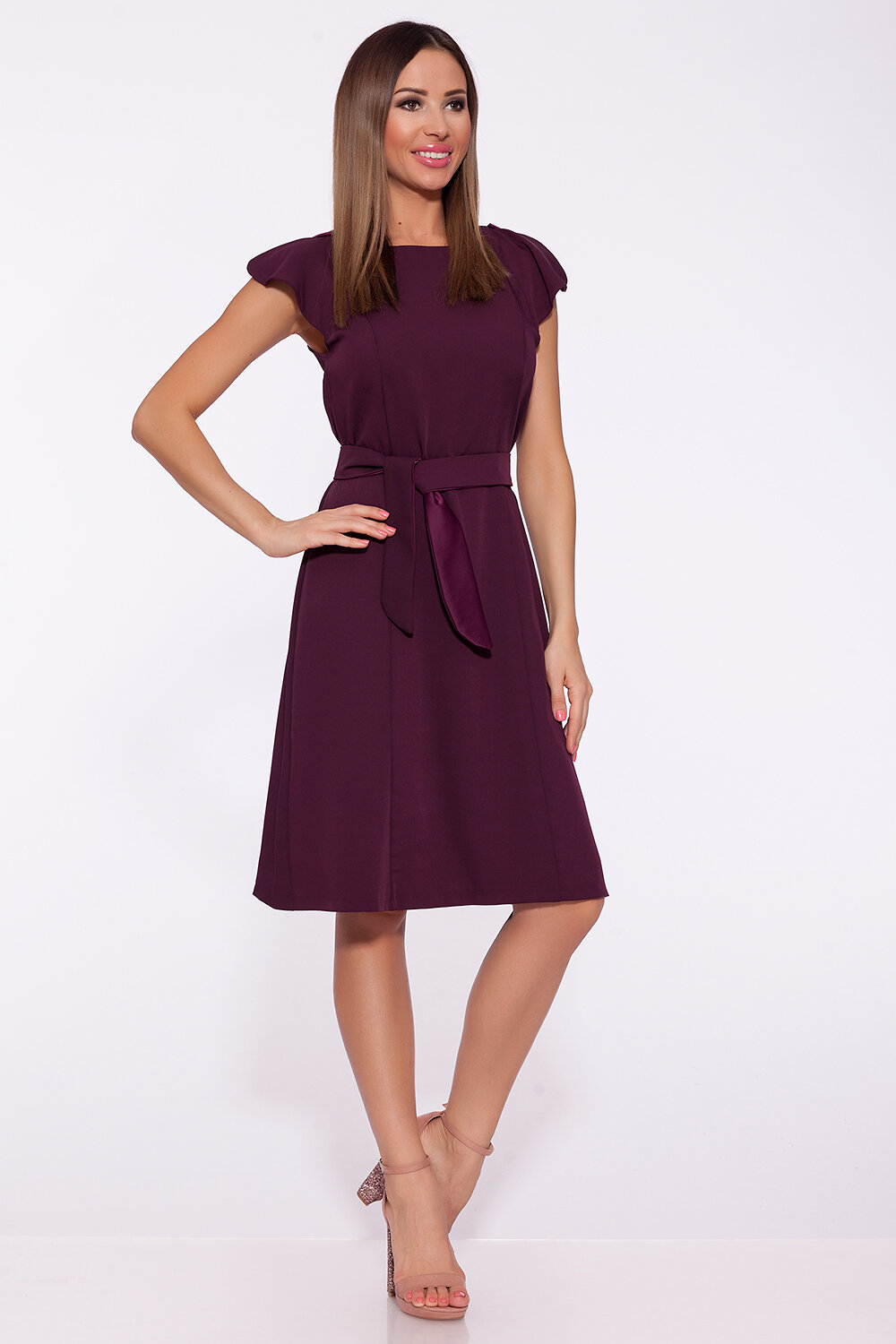 ст. цена1440руб.! VISERDI Платье 1988-цкл 4381100Баклажановый