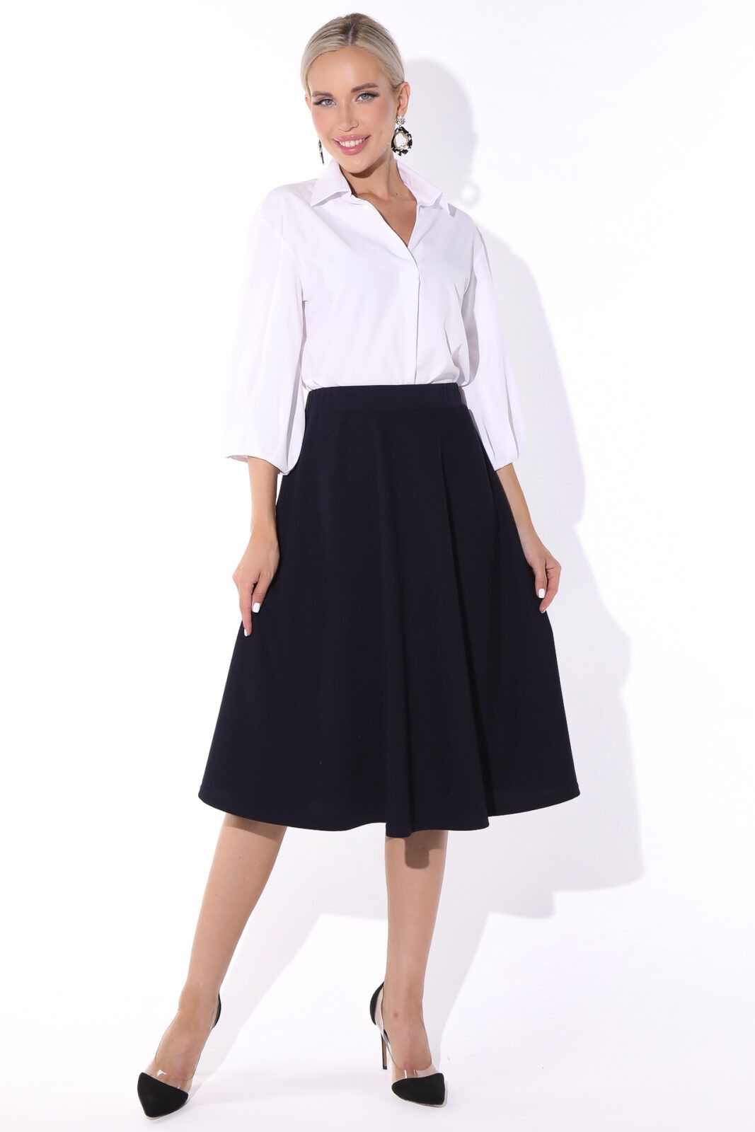 СТ. ЦЕНА 890 руб//Юбка Мелинда (черника)