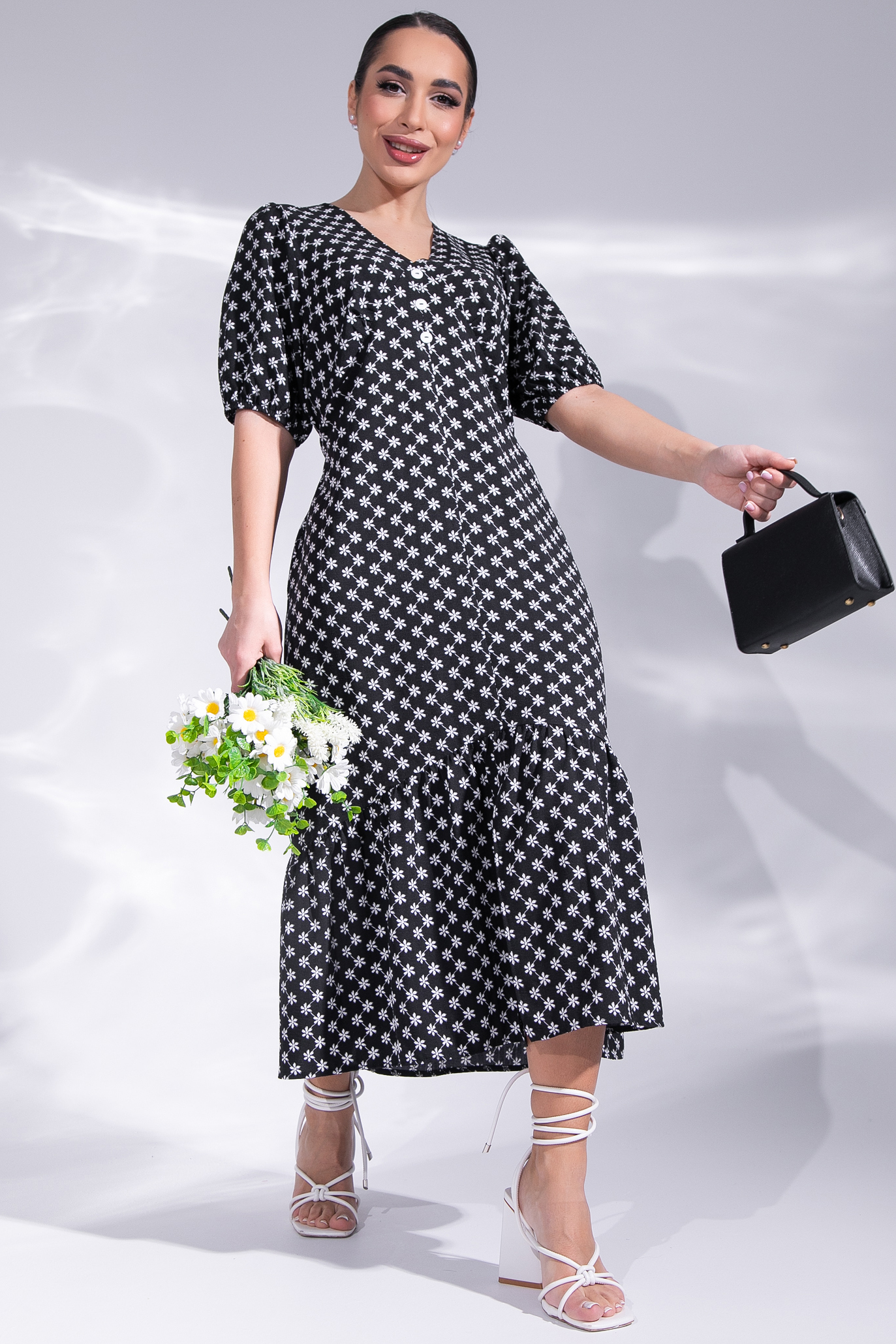 СТ. ЦЕНА 1250 руб//Платье Сюжет о любви (чёрный)