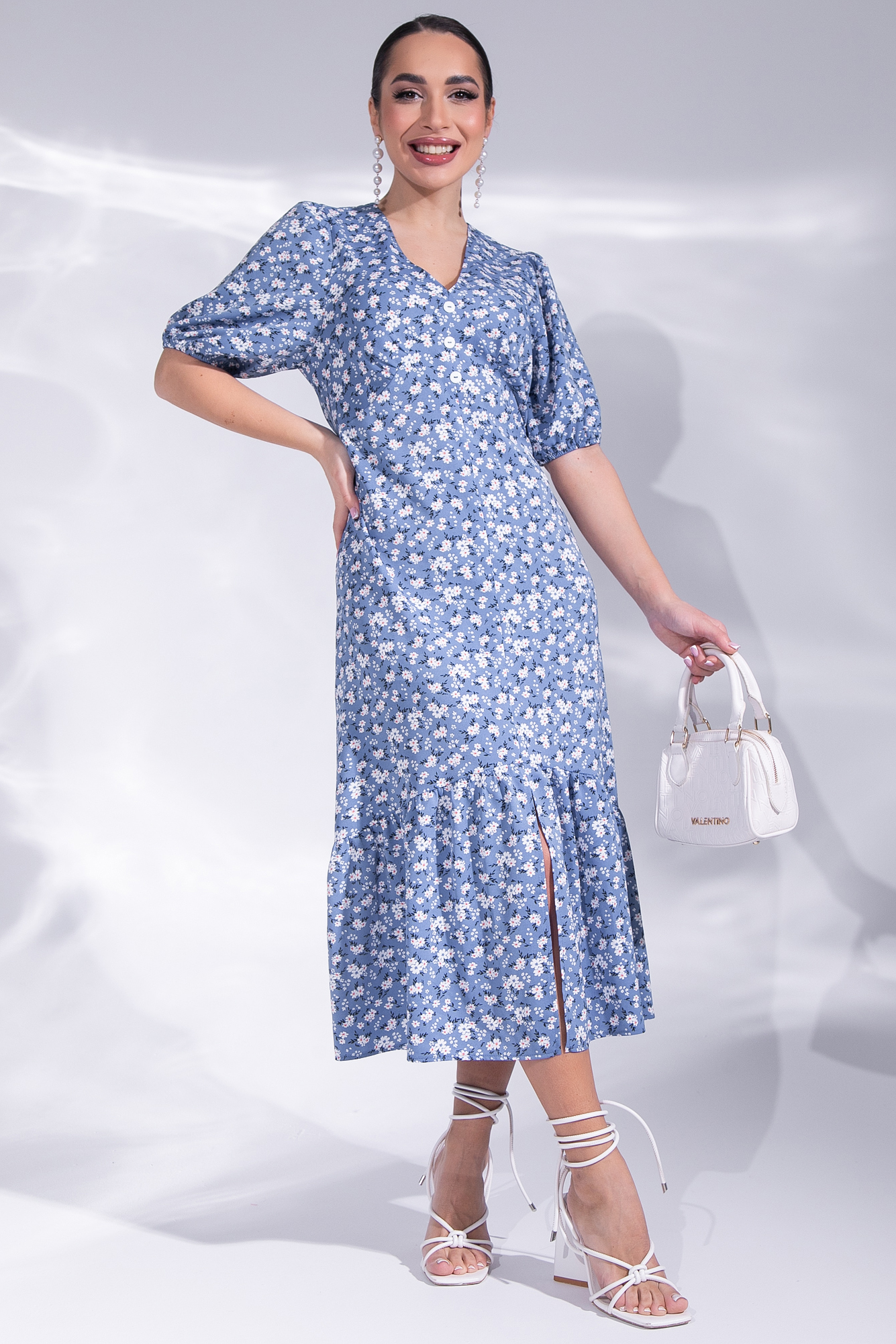 СТ. ЦЕНА 1250 руб//Платье Сюжет о любви (голубой)