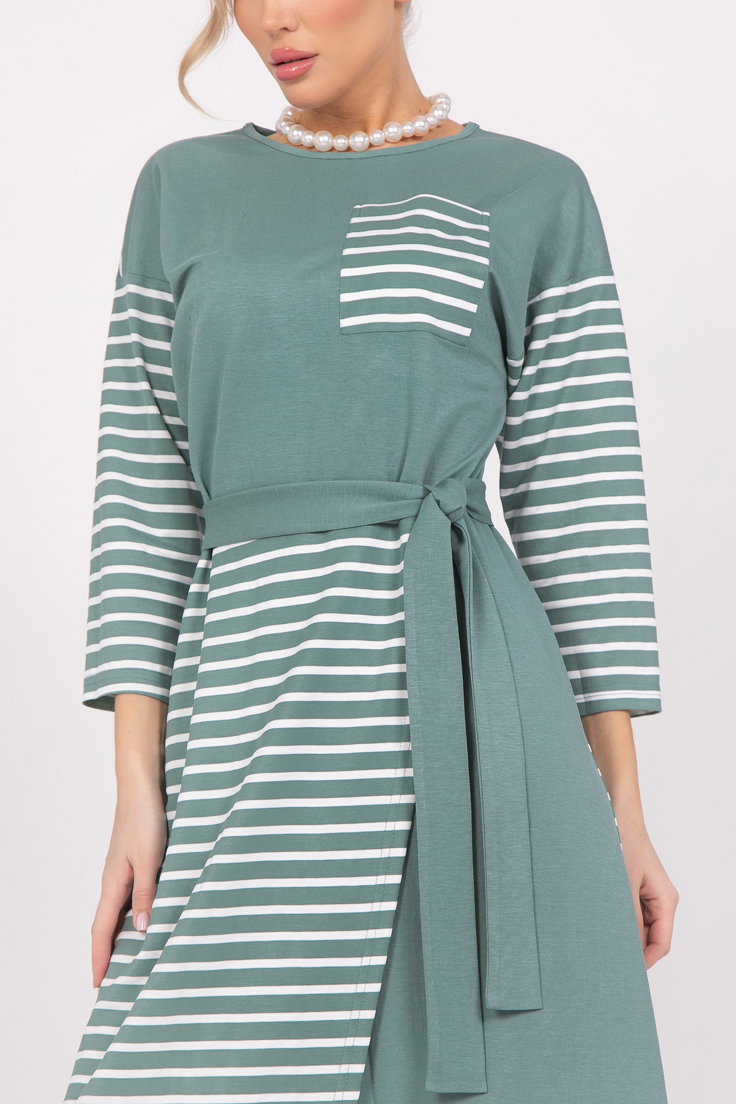 СТ. ЦЕНА 1520 руб//Платье Габи (шалфей)