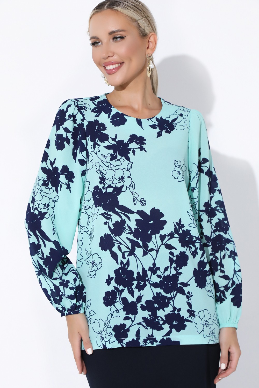 СТ. ЦЕНА 890 руб//Блузон Парижанка (мята)