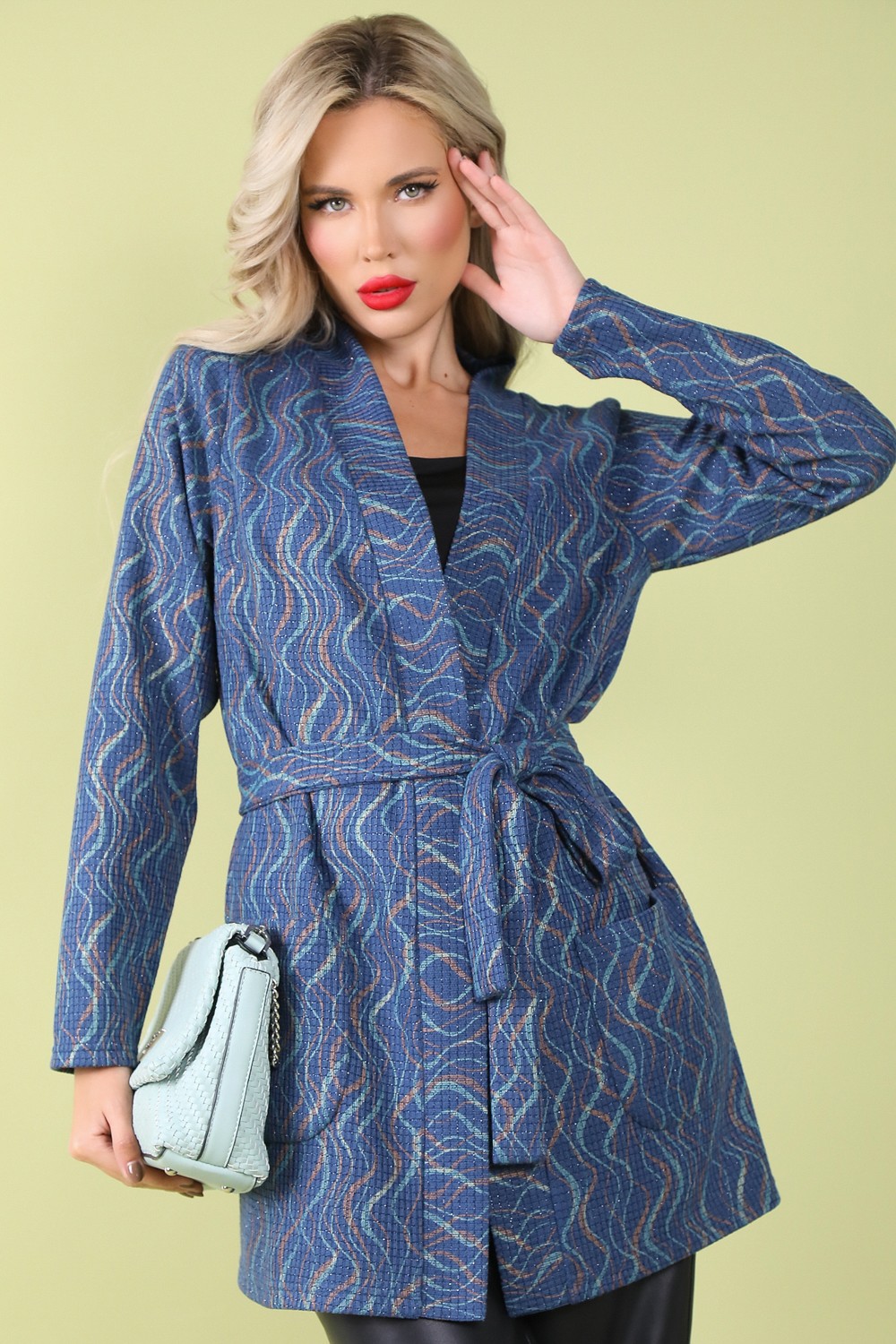 СТ. ЦЕНА 1340 руб//Кардиган Уютный вечер (аврора)