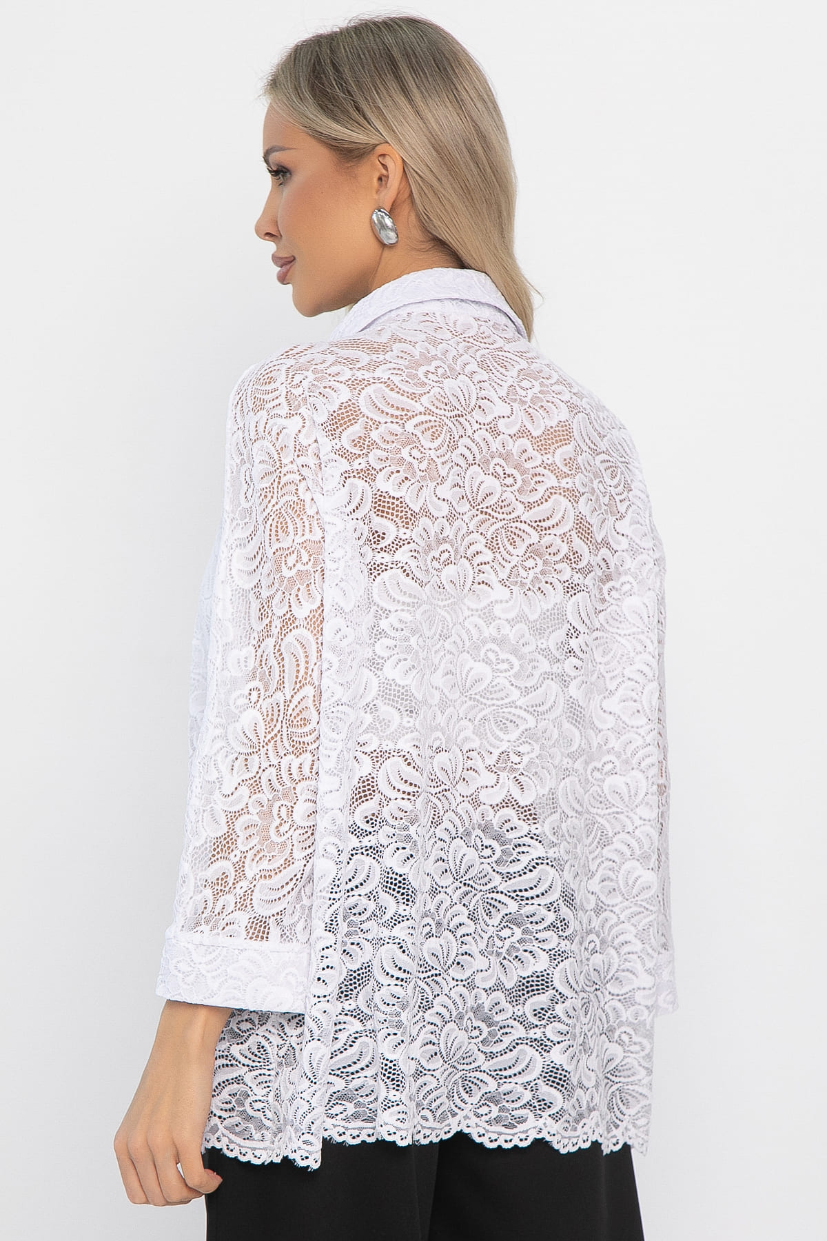 Рубашка кружевная Аристократка (белая) Б14511-10М