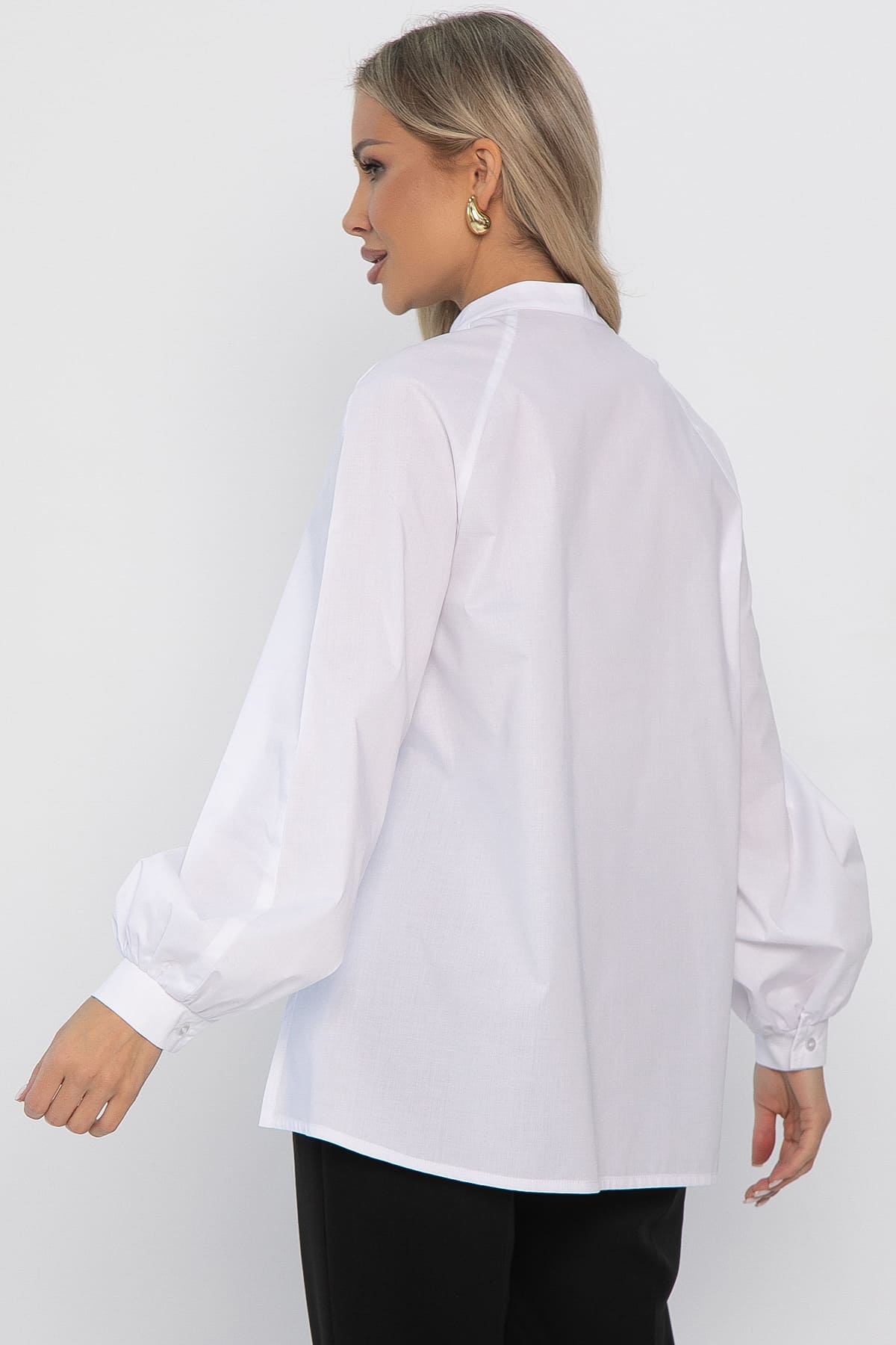 Блуза хлопковая Кристалия (белая) Б14461-16М