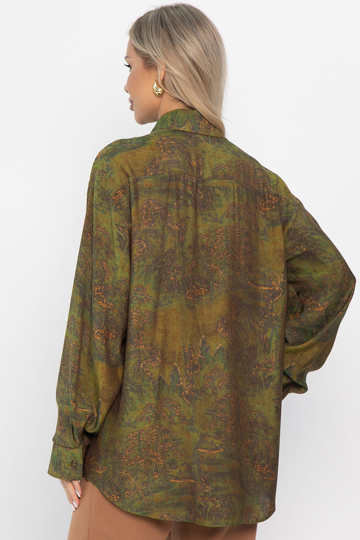 Блуза Тайна очарования (зеленая) Б14434-5М