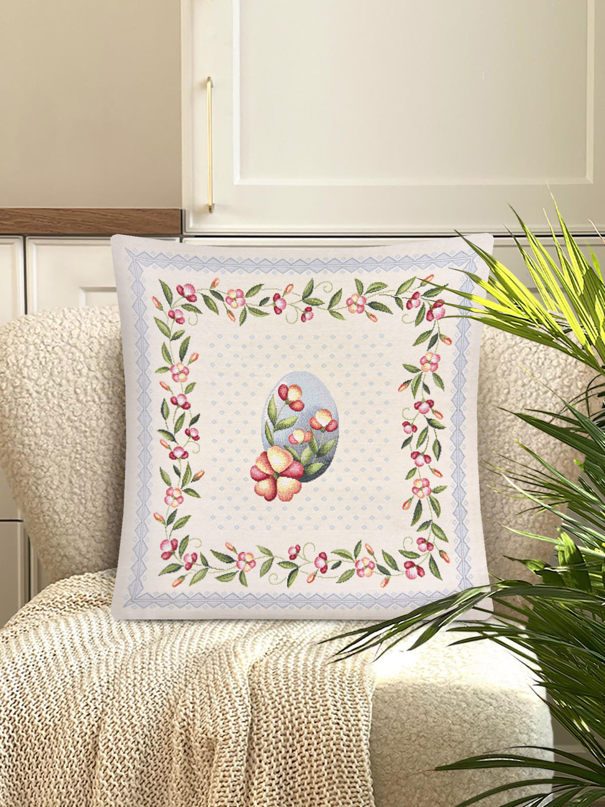 Цветущий горошек Наволочка 45х45 см 2105087