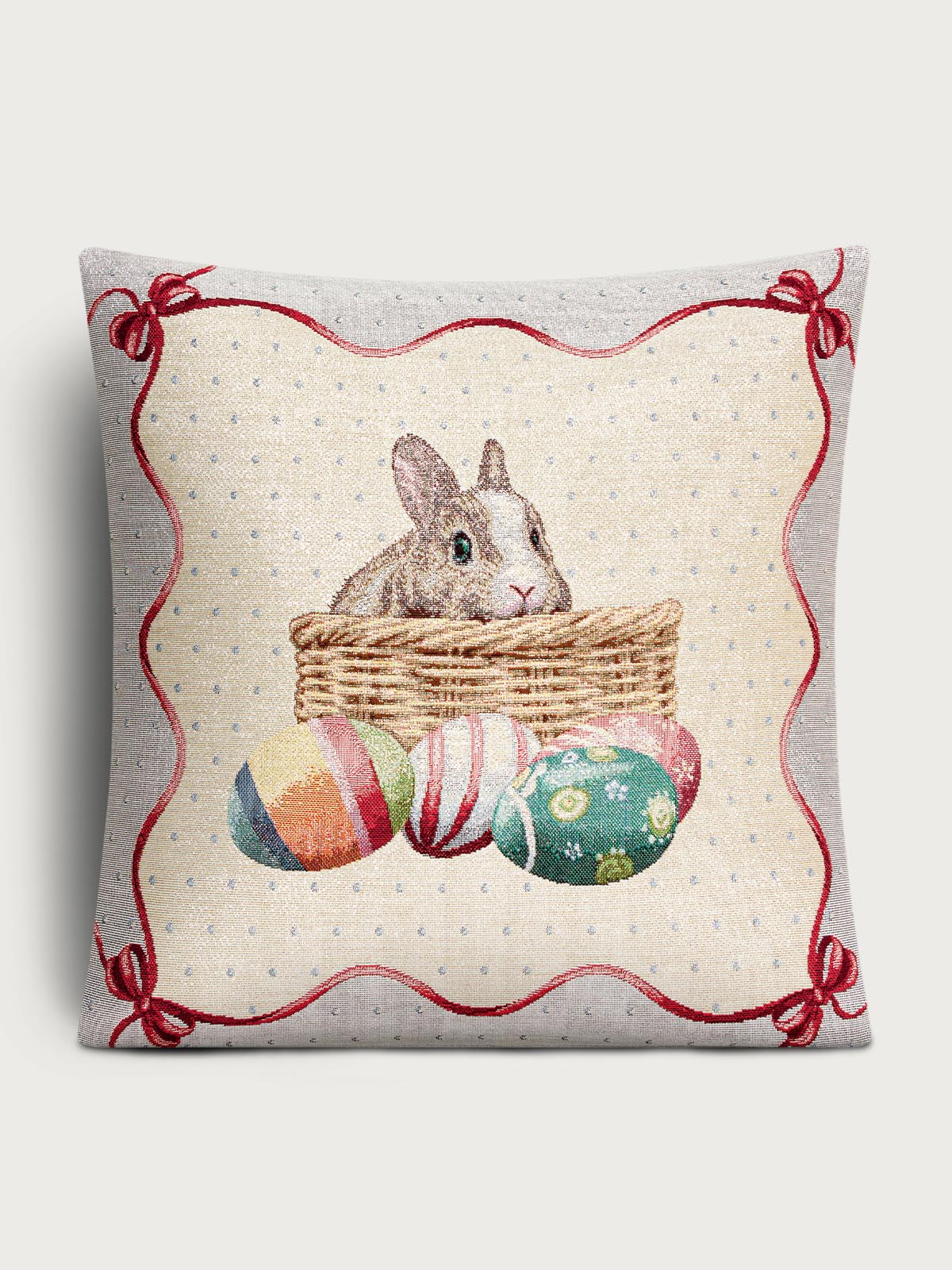 Пасхальный кролик Наволочка 45х45 см 2105104 люрекс