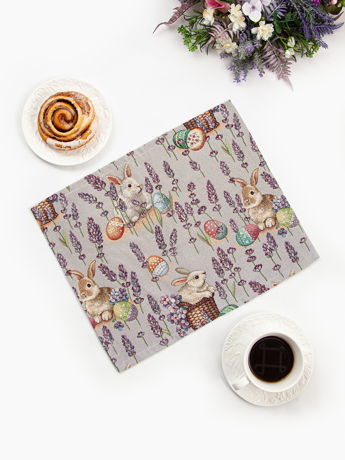 Лавандово-сиреневое настроение Комплект салфеток 2 шт Н/Р лиловый фон 36х43 см 2104849 РАСПРОДАЖА