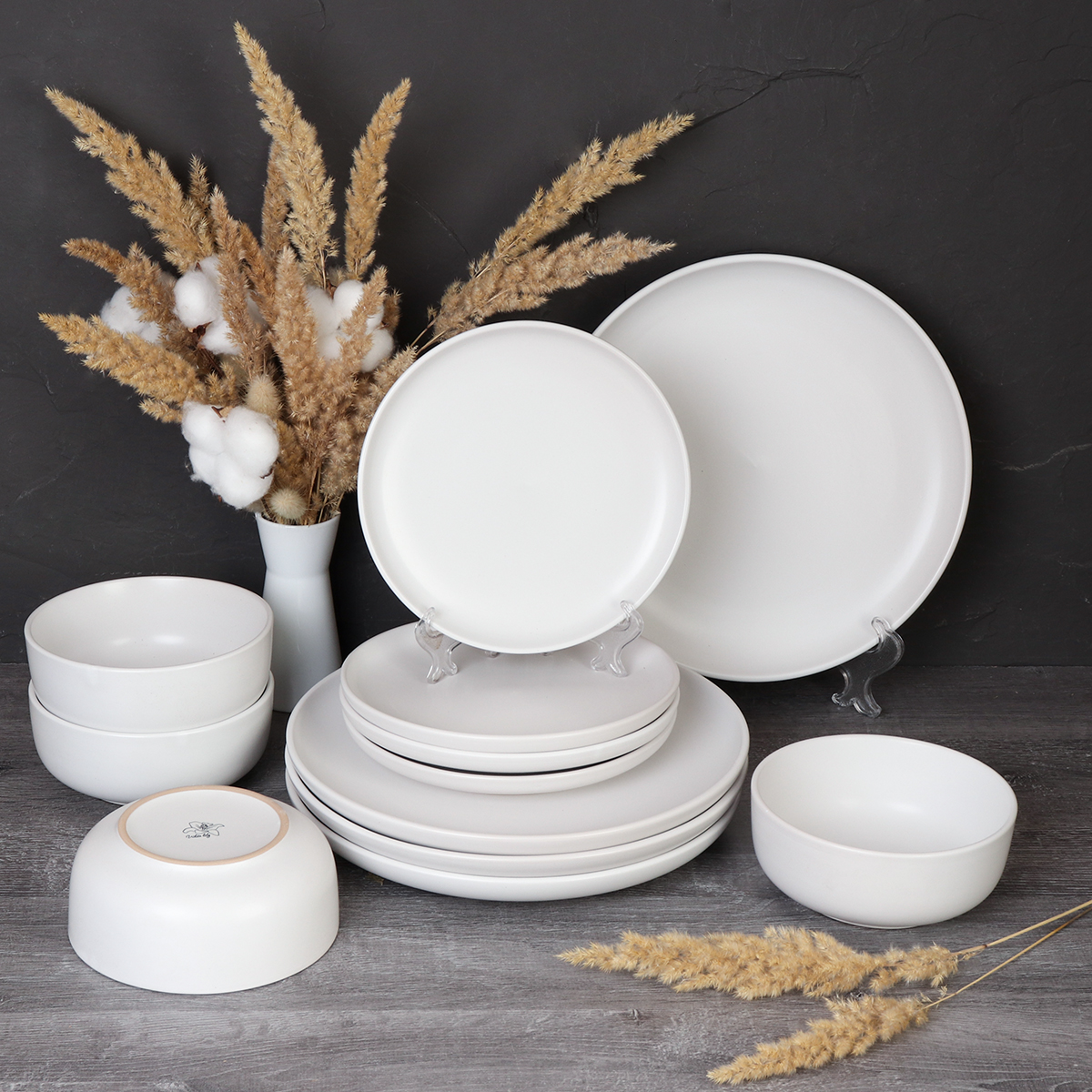 Столовый набор 12 предметов white / 12/3600 /уп 2/ С АКЦИЯ