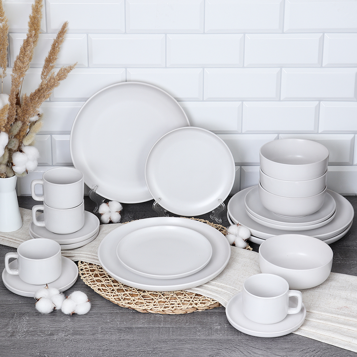 Столовый набор 20 предметов white / 20/3600 /уп 2/ Белый