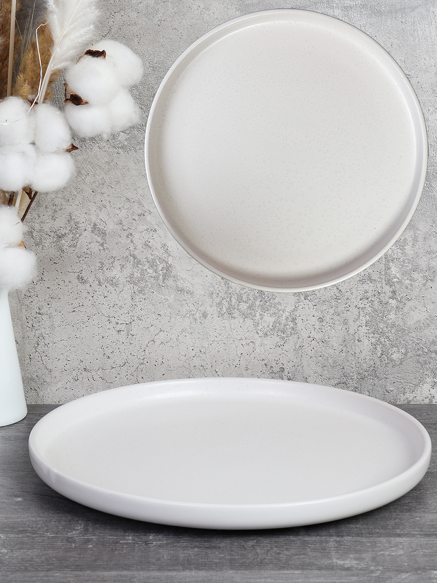 Тарелка 270 мм Капелька росы белая / WS24-0015W ШТУЧНО