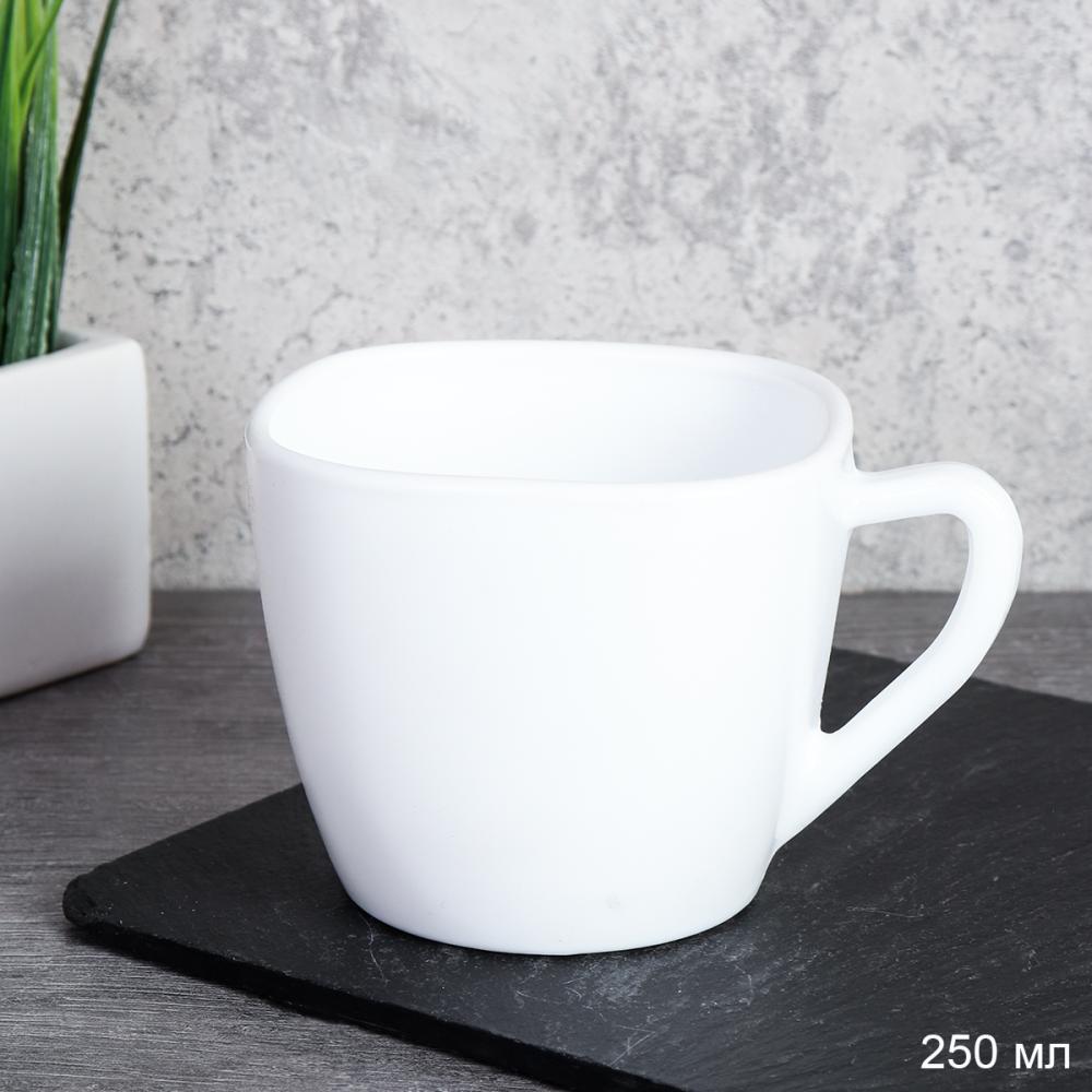 Кружка 250 мл квадратная белая / FXB220 (WHITE) /уп 6/72/
