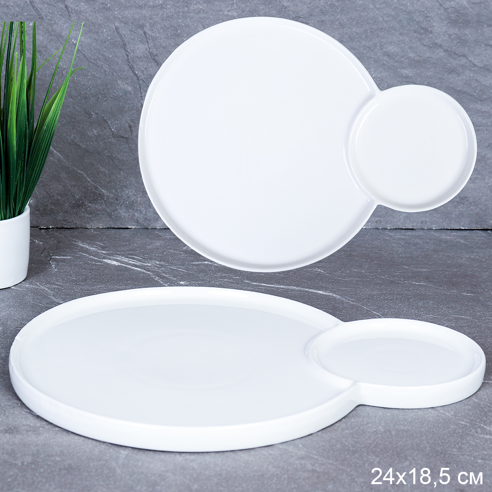 Тарелка 24х18 см / JK-6370 /уп 22/