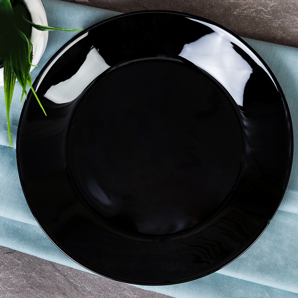 Тарелка плоская 190 мм Черная Евро Дэй BNNP75T (BLACK) (уп72)
