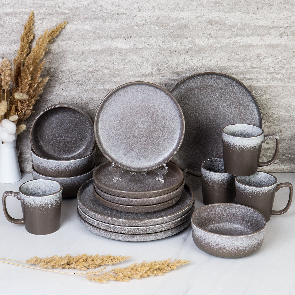 Столовый набор 16 предметов / 16/ W001 /уп 2/ Градиент АКЦИЯ