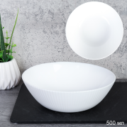 Тарелка глубокая суповая 500 мл 155 мм Сан Райз / SSW-60 (WHITE) /уп 6/72/ белый 747864