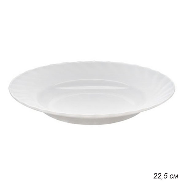 Тарелка суповая 22,5 см Трианон / N3646/61260/H4123/N5016 /уп 24/ Люминарк