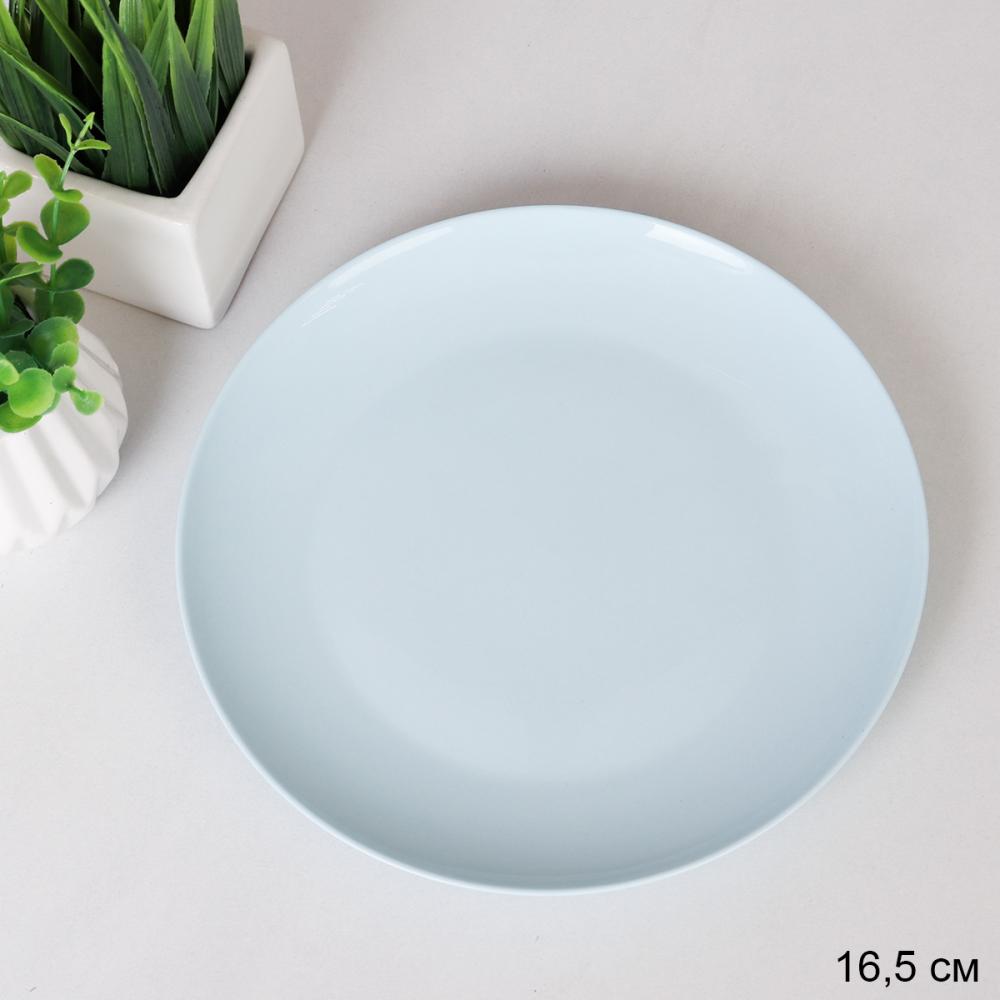 Тарелка плоская 16,5 см десертная / WE-1228 /уп 80/уп 26/ 738190