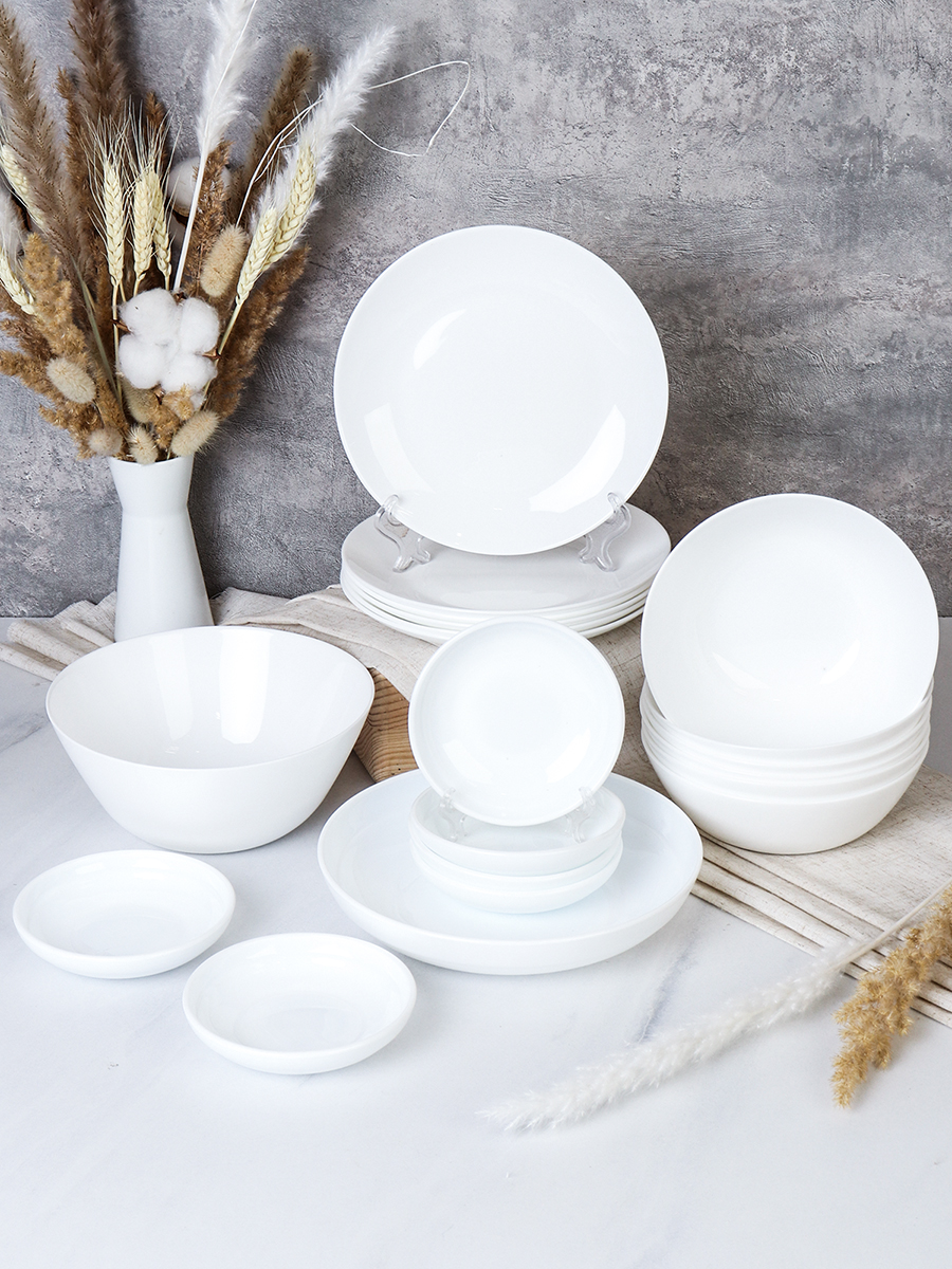 Столовый набор 20 предметов Дэй белый с розетками / 13/FLYGP75672 (WHITE)