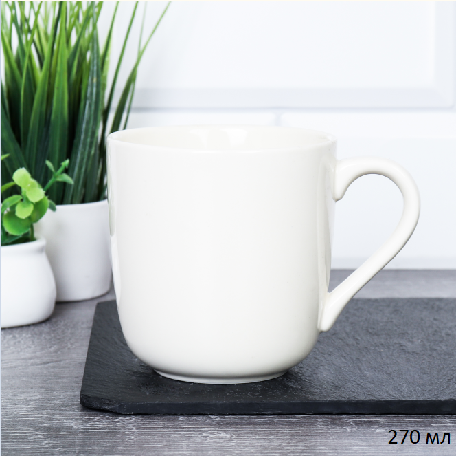 Кружка 270 мл / TF-346 /уп 64/ Белая 730980