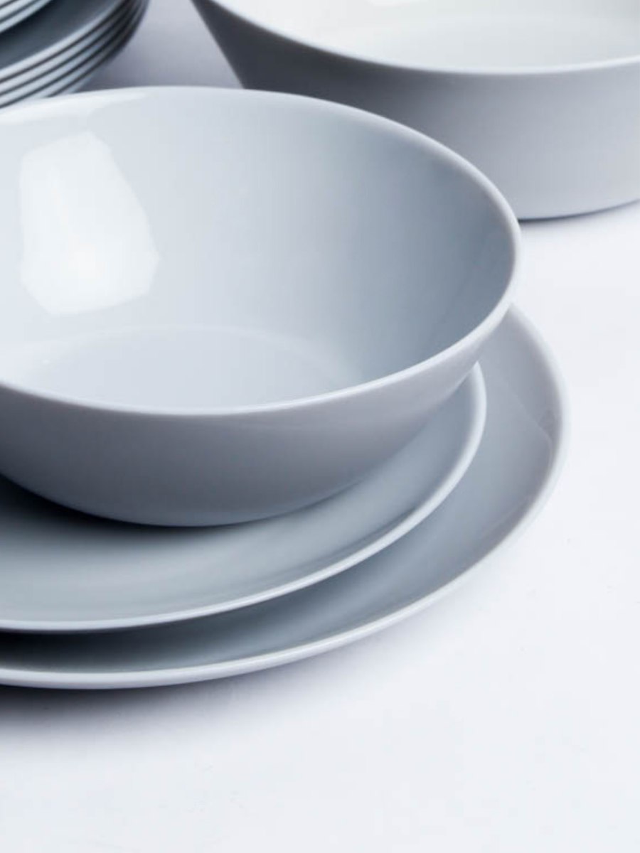 Столовый набор 19 предметов Серый цвет Дэй Смол GR-19 FLYGP857565 (уп 2)