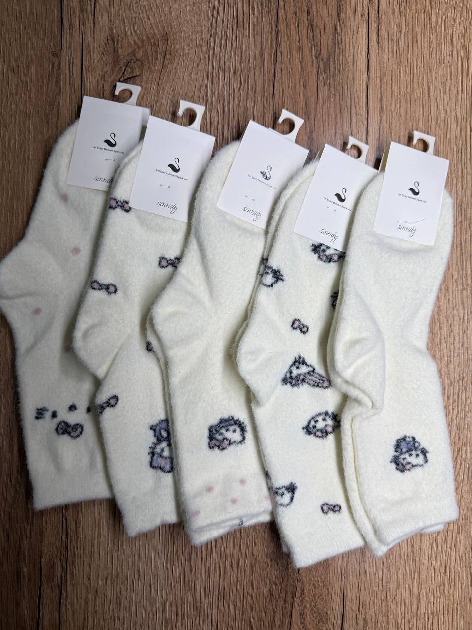 Носки, 5 пар (лебяжий пух)