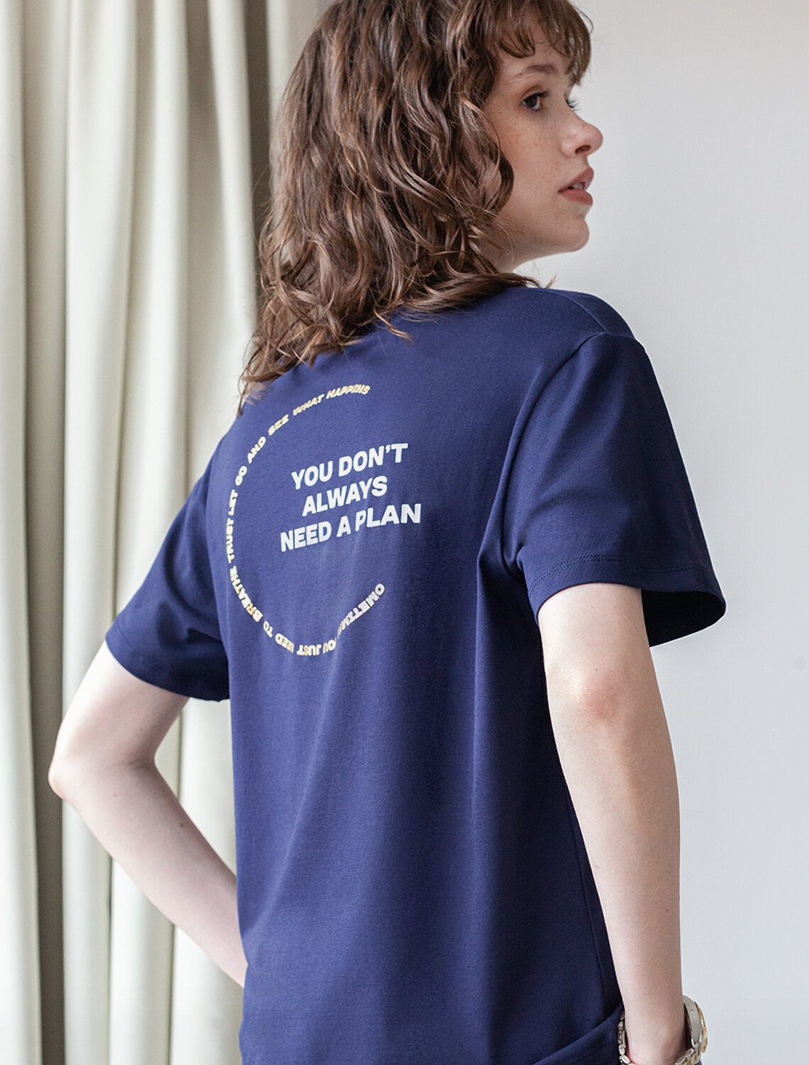 ст. цена1390руб.! VILATTE Футболка D49.977темно-синий_yourself