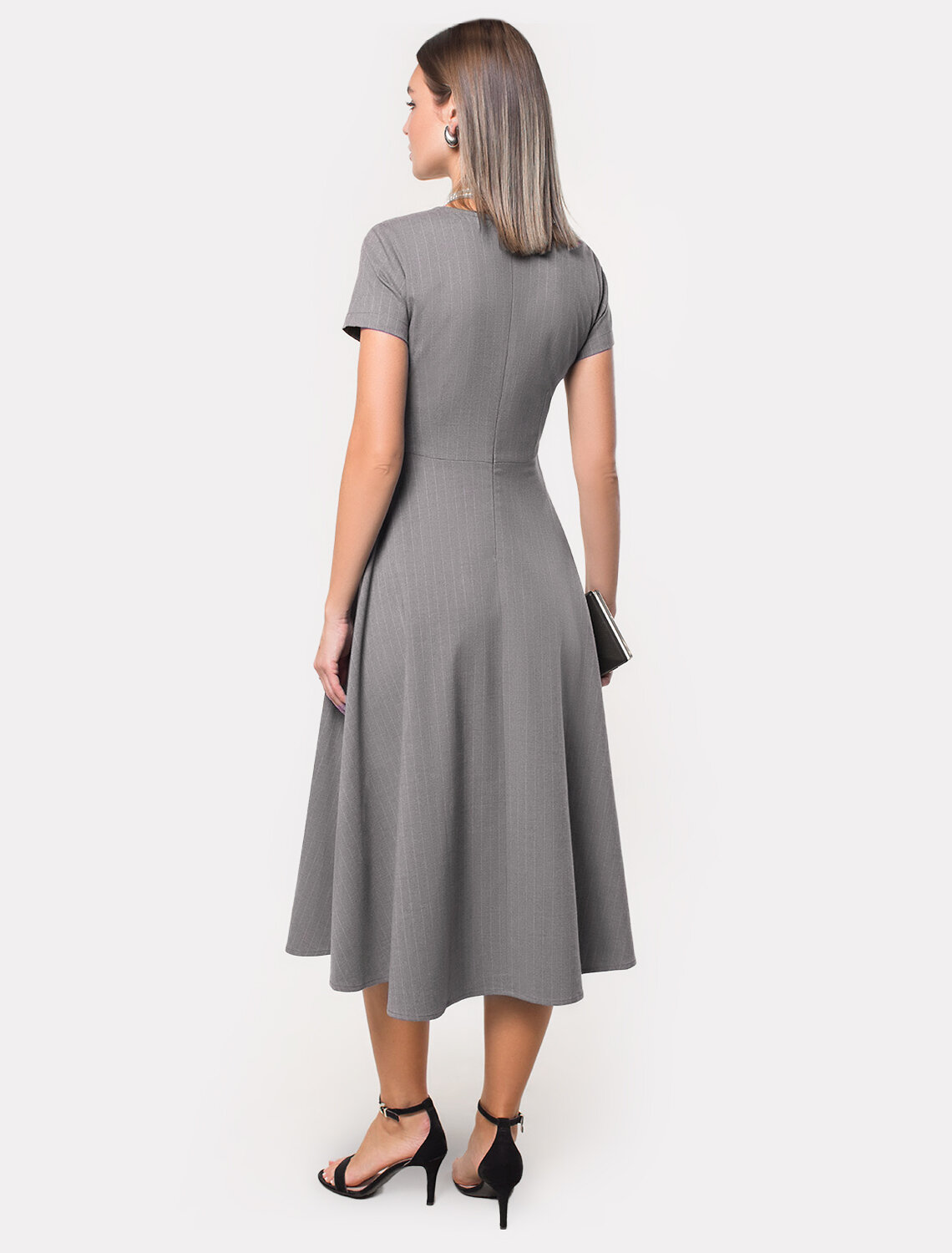 ст. цена3990руб.! VILATTE Платье D22.222серый