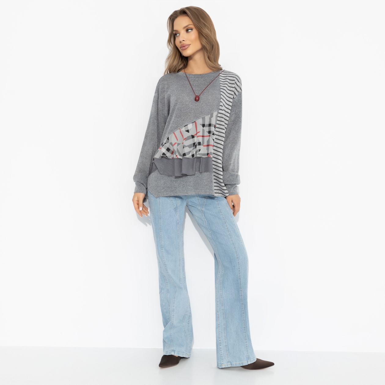 Свитшот комбинированный, Выбираю себя (стайл)