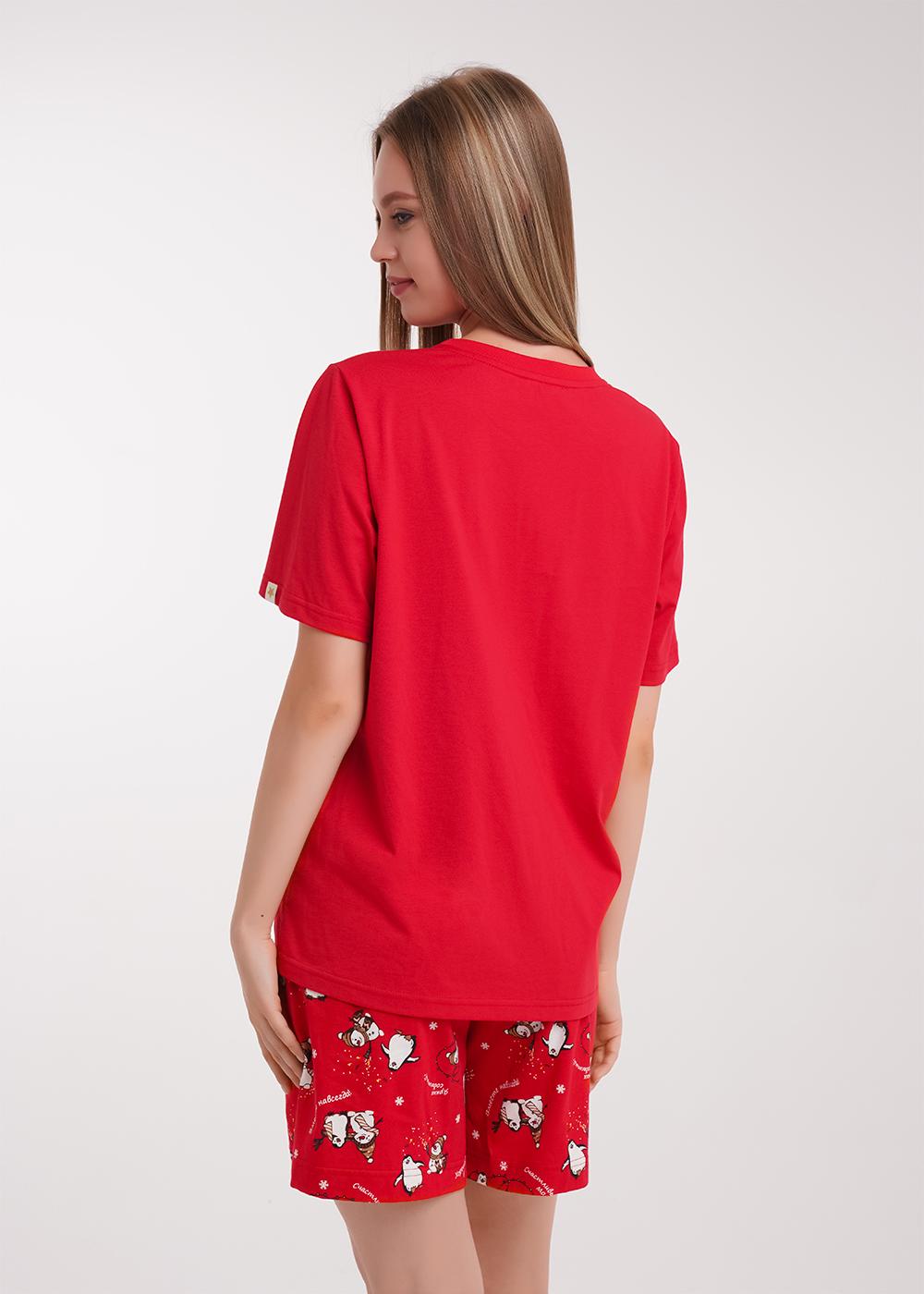 Ст.цена 1490р CLE LP15-1202 Пижама женская LP15-1202 красный/молочный