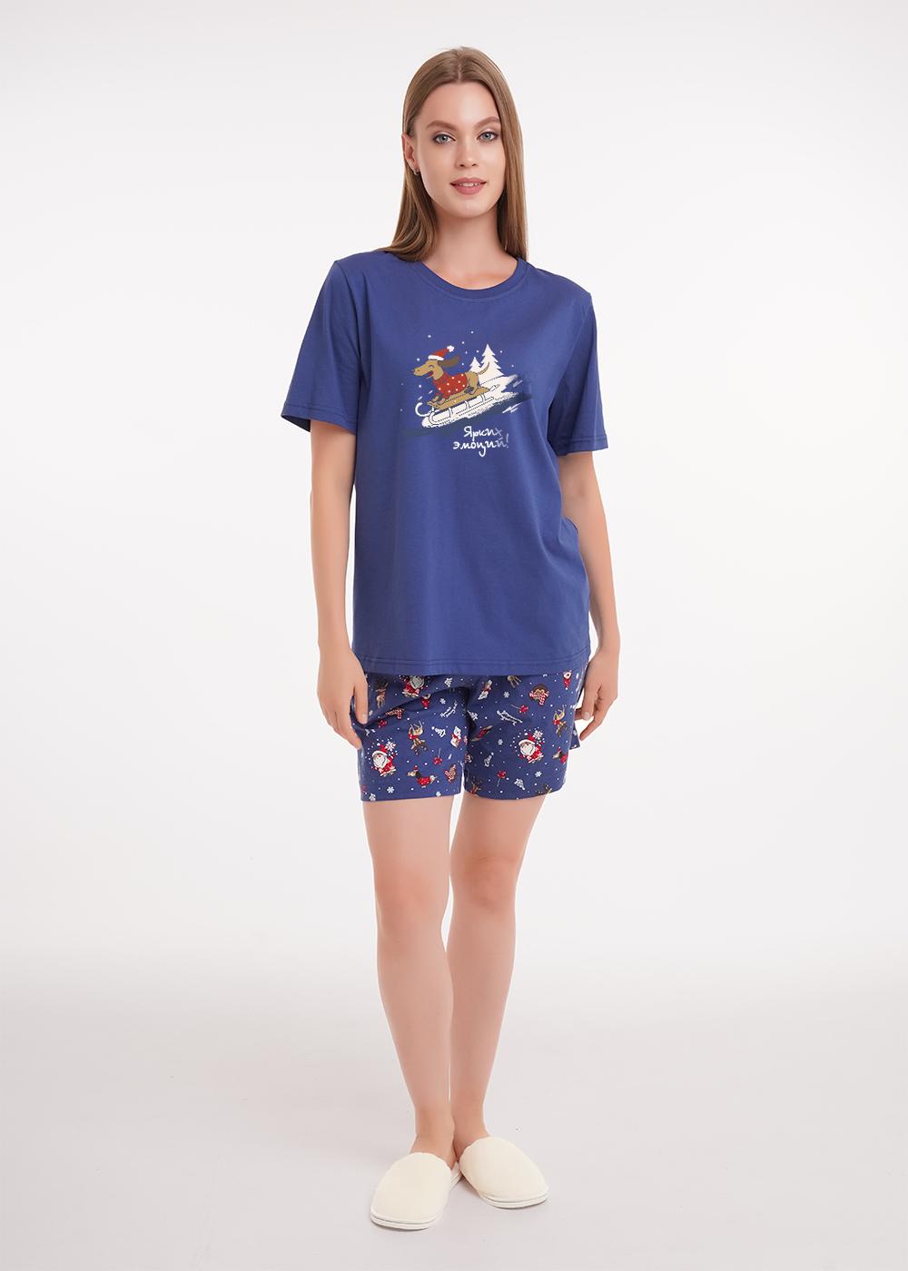 Ст.цена 1490р CLE LP15-1202/1 Пижама женская LP15-1202/1 т.синий/красный
